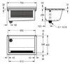 Cuve de lavage KWC, SIRIUS, montage mural, 700 × 328 × 460 Voir les images du produit 2
