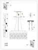 Lampa wisząca Alessandra biała 2xE27x60W metal Podgląd zdjęcia produktu 8