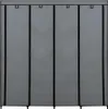 vidaXL Šatníková skriňa so 4 priehradkami Sivá 175 x 45 x Náhľad obrázku produktu 3