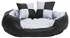 vidaXL Coussin réversible et lavable pour chien Gris et Voir les images du produit 3