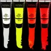 Four tubes of acrylic paint with their colors showing as drips below them, against a black background. Náhľad obrázku produktu