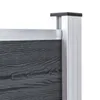 vidaXL Zaunpfosten 3 Stk. Aluminium 185 cm Produktbild-Vorschau 3