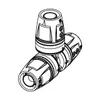 TECE logo pezzo a T 16x16x16 PPSU ottone DVGW Anteprima dell’immagine prodotto 3