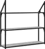vidaXL Nástenná polica 3 priehradky Grey Sonoma 80x21x78,5 Náhľad obrázku produktu 6