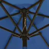 Parasol avec lumières LED bleu azur 200x211cm aluminium Voir les images du produit 3
