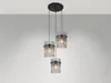 Globo Lighting Hängeleuchte Metall schwarz matt, 3x E27 Produktbild-Vorschau 2