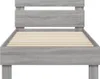 vidaXL Bettgestell mit Kopfteil Grau Sonoma 90x200 cm Produktbild-Vorschau 5
