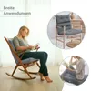 Set di 4 sedie da giardino COSTWAY, con schienale alto e Anteprima dell’immagine prodotto 6
