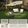 tectake® Sonnenschirm Sunna 250 x 250 cm mit LED Produktbild-Vorschau 2