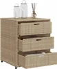 vidaXL Armoire de jardin beige 55x59x69 cm Poly rotin Voir les images du produit 12