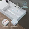 doporro Design Waschbecken 100x48x13 cm mit verstecktem Produktbild-Vorschau 5