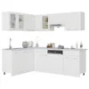 mobile da cucina vidaXL 11 pezzi Lyon in legno bianco Anteprima dell’immagine prodotto 1