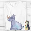 Mr. & Mrs. Panda T-Shirt Einhorn Nashorn - Weiß - Geschenk, Produktbild-Vorschau 3
