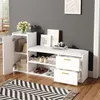 Armadio per scarpe, dimensioni 128x30x68 cm, con 2 Anteprima dell’immagine prodotto 2