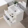 60 cm Badmöbel-Set Unterschrank mit dünn Keramik waschtisch Produktbild-Vorschau 2