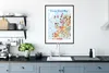 MuchoWow® MuchoWow® Gerahmtes Poster Karte - Europa - Produktbild-Vorschau 4
