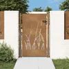 vidaXL Cancello da giardino 105x155 cm in acciaio corten Anteprima dell’immagine prodotto 2