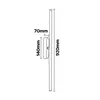 Applique murale LED SALDA-14 14W 680lm 4200K IP44 noir | Voir les images du produit 2