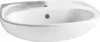 Vitra Norm Waschbecken 55cm breit mit Hygiene Glasur weiß Produktbild-Vorschau 1