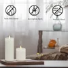 Lot de 8 bougies chauffe-plat LED cire, flamme vacillante, Voir les images du produit 4