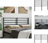 vidaXL Kopfteil Metall Schwarz 120 cm -  Kopf- & Fußenden Produktbild-Vorschau 1