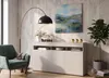 Große Kommode Fernsehschrank LUNA 3D Kaschmir/Kaschmir Produktbild-Vorschau 2