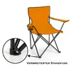BigDean Faltstuhl ORANGE Campingstuhl Anglerstuhl mit Produktbild-Vorschau 4