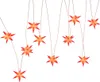 vidaXL, estrellas navideñas LED, 10 unidades, color rojo, Vista previa de la imagen del producto 3