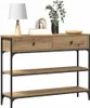 A console table with two drawers and two shelves, displayed against a white background. Náhľad obrázku produktu