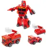 Transformierbarer Roboter Feuerwehrauto Lastwagen LKW Produktbild-Vorschau 1
