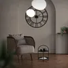 Runder Couchtisch im Loft-Stil mit Griff, aus Metall, 34 x Produktbild-Vorschau 9