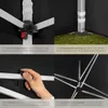 Collage of close-up images showing the features and assembly of a pavilion. Produktbild-Vorschau