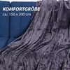 Plyšová deka Flanelová deka 150x200cm ( antracit ) Náhľad obrázku produktu 4