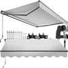 A retractable awning and its mounting hardware are displayed against a white background. Náhled obrázku produktu