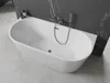 Mexen Oval Badewanne freistehend Wandmontage 170 x 80 cm, Produktbild-Vorschau 3