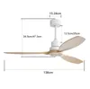 Sofucor Moderner Deckenventilator ohne Licht, 132 cm, Produktbild-Vorschau 2