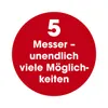 GOURMETmaxx Messerset Diamant-Optik - 5 Messer Edelstahl Produktbild-Vorschau 11