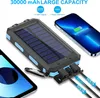 Solar Powerbank 30000mAh mit 2 Outputs, LED Licht, Solar Produktbild-Vorschau 2