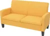 vidaXL Pohovka pro 2 osoby 135x65x76 cm žlutá Náhled obrázku produktu 4