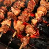 Grillspieße/Schaschlikspieße - Edelstahl - L: 45cm - 6er Produktbild-Vorschau 2