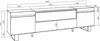 A technical drawing of a TV cabinet with dimensions indicated. Produktbild-Vorschau