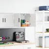 vidaXL Armadio a muro per garage in legno bianco Anteprima dell’immagine prodotto 2