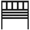 The Living Store Kopfteil Schwarz 81x4x100 cm Massivholz Produktbild-Vorschau 4