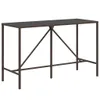7-tlg. Gartenbar-Set mit Kissen Braun Poly Rattan Produktbild-Vorschau 4