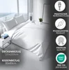Bettwäsche 135x200 cm Baumwolle Satin Damast Set Gestreift Produktbild-Vorschau 3