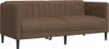 Design Sofa 2-Sitzer Braun Stoff, Schlafsofas 2024 Neu Produktbild-Vorschau 2