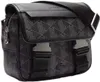 A black and gray messenger bag with a geometric pattern. Anteprima dell’immagine prodotto