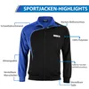 Optima Herren Trainingsjacke Sportjacke Joggingjacke, Produktbild-Vorschau 3