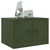 Design Couchtisch Olivgrün 67x50x44 cm Stahl, Couchtische Produktbild-Vorschau 4