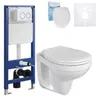 sanicomfort Wand WC-Set + Vorwandelement inkl. runder Produktbild-Vorschau 1